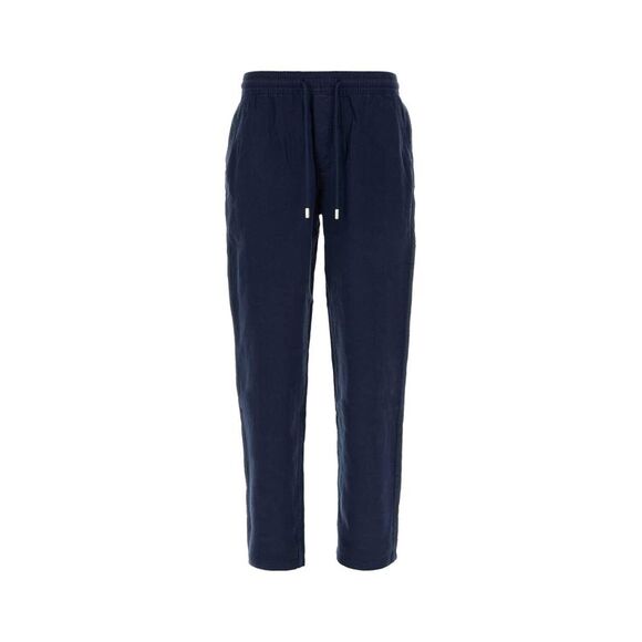 Vilebrequin Men Navy Blue Linen Pacha Pant